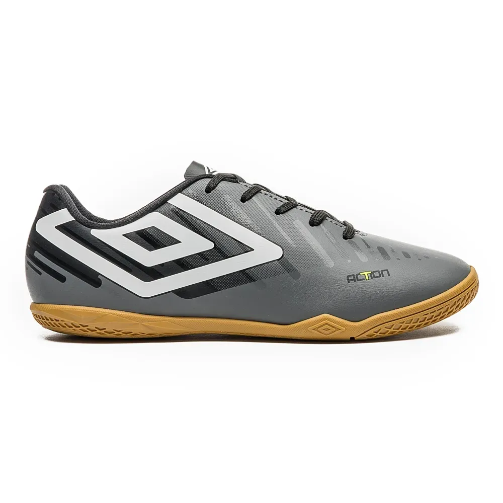 Umbro Chuteira ACTION U01FB00250-812 GrafitePretoBranco Sint -3-